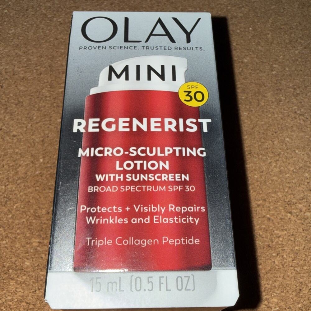 Olay MINI Regenerist Micro-Sculpting Cream with Sunscreen Face Moisturizer SPF30